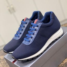 Fashion Men's Collision Dress Shoes Casual Running Sneakers Italian Delicate Low Tops Rubber Calfskin Fabric Designer Breathable Fitness Athletic Shoes Box EU 38-45