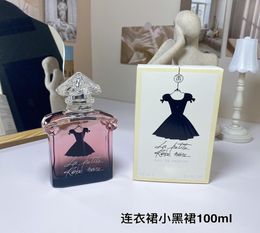 Girls039 perfume little black dress 100ml glass bottle Women039s fragrance lasting spray5248787