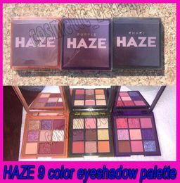 New Eye Makeup Haze 9 Colours Eyeshadow Pressed Palette Purple Sand Khaki Shimmer Matte Eye Shadow 3 Styles7494097