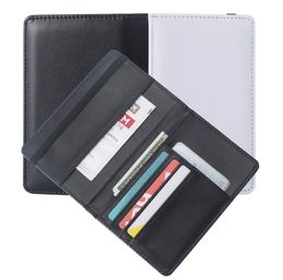 50pcs Multifunctional Card Holders Sublimation DIY White Single Sided Blank Passport Cover