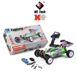 Transformation toys Robots Weili 104002 1 10 Electric Four wheel Drive Brushless Off road Vehicle Drift High speed Model Toy Gift 231118