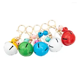 Keychains 1PC Korea Fashion Cute Car Keychain Metal Pendant Anti-theft Keyring For Women Jewellery Colourful Handbag Birthday Gift