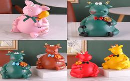 bank girls statue large cute cartoon animal piggy ornament decoration home figurine sculpture escultura9688669