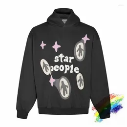 Men's Hoodies Puff Print BROKEN PLANET Star People Hoodie Men Women Top Quality Casual Pullovers Hooded