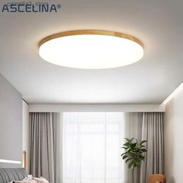 Ceiling Lights Modern LED Ceiling Lamp Nordic Living Room Ceiling Lights Bedroom Kitchen Dining Room Interior Home Decor Wood Light Fixture Q231120