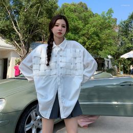 Women's Blouses Streetwear Blouse Women Long Sleeve Casual Plaid Shirts Harajuku Hip-hop Fashion Korean Oversized Tops Blusas De Mujer