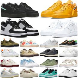Classic 1 Casual Shoes one for men women platform sneakers Triple White Black Spruce Aura Washed Coral Glacier Arctic Walking trainers outdoor sports 36-45
