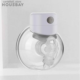 Breastpumps Wearable Breast Pump Hands Free Breast Milk Pump Electric Portable Milk Extractor With Led Buttons Wireless Usb Charging Q231120