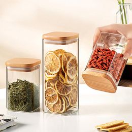 Storage Bottles Food Sealed Glass Bottle Tea Dried Fruits Grains Thickened Large-Capacity Kitchen Household