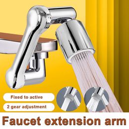 Other Faucets Showers Accs 1080° Universal Rotation Faucet Extender Sprayer Head Kitchen Robot Arm Extension Mixer Aerator Bubbler Water Tap Nozzle 230419