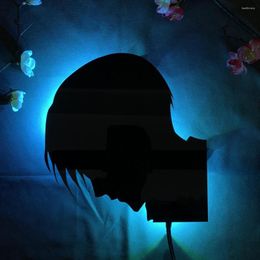 Night Lights Wall Decor Anime Silhouette Light Attack On Titan For Home Decoration Bedroom Manga