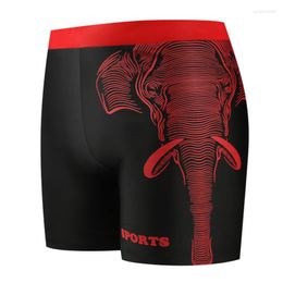 Men's Swimwear Adult Swimming Trunks Plus Size Fashion Print Loose Quick Dry Anti-embarrassment Men's Boxer Shorts