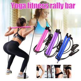 Resistance Bands Ly Portable Pilates Stretch Rope Gym Stick Yoga Exercise Bar Trainer