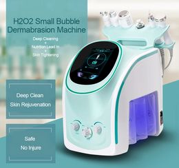 6 in 1 aqua peel jet portable oxygen facial cleansing machine with skin detection