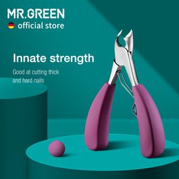 Nail Clippers MR.GREEN Nail Clipper Stainless Steel Ingrown Toenail Clipper Good at cutting thick and hard nails Pedicure Manicure Tool 230419