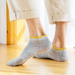 Men's Socks And Summer Stripe Soft Deodorant Non-Slip Breathable Hosiery Men Cotton Sweat-Absorbent Short Tube Sports