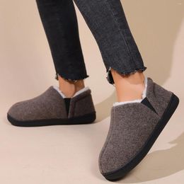 Slippers Women Warm Cotton Autumn Winter Bedroom Fuzzy Female Soft Fluffy Casual Comfortable Cover Heel Shoes