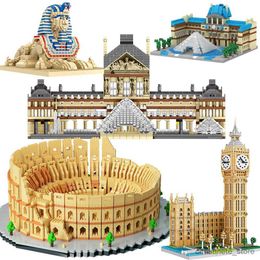 Blocks Colosseum Louvre Museum Diamond Building Micro Blocks City Bricks Tower Big Ben Architecture