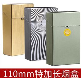 Smoking Pipes 110mm extra long cigarette box with 20 plastic hand roll storage boxes