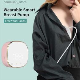 Breastpumps Intelligent Double Electric Breast Pump Hands-Free Milk Suction Device Anti-reflux Milk Collector for Nursing Moms Q231120