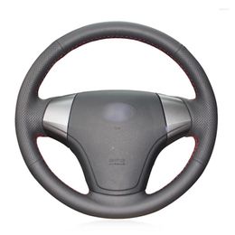 Steering Wheel Covers Hand-stitched Non-slip Durable Micro Fiber Leathe Car Cover Wrap For Elantra 2008-2010