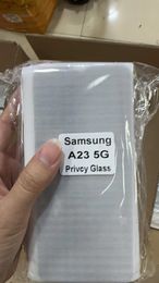 Clear High quality Privacy Tempered Glass For Samsung S21FE S20FE Anti-Spy Screen Protector Oppbag