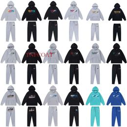 fashion Men's Tracksuits Casual High Quality Embroidered Men Women Hoodie Trapstar London Shooters Hooded Tracksuit Designer Sportswear 2023esss