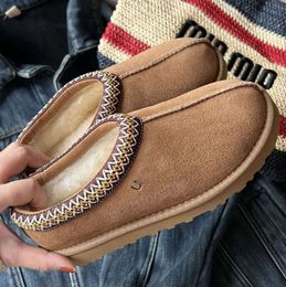 Womens Australia Tazz Tasman Slippers Designer Boots Luxury Fur Slides Classic Ultra Mini Boot Women Slide Suede Wool Winter Warm Ankle Shoes UGGsity slippers 80ESS