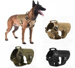 Dog Collars Leashes Pet Vest Leash Harness Straps With Handle Hunting Military German Shepherd For Big Dogs K9 Clothes5130585