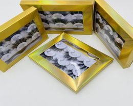 3 Pair Eyelashes with Tweezers Makeup False Eyelash Full Strip Lashes Mink Thick 3d Lash in Retail Box Whole6926655