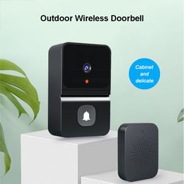 Doorbells Wireless WiFi Doorbell Camera Waterproof 720P HD Video Door Bell Smart Outdoor Wireless Doorbell With Camera Night Vision 230419