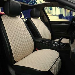 Car Seat Covers Linen Car Seat Cover Protector Summer Front or Rear Seat Back Cushion Pad Mat Backrest Universal for Auto Interior Truck Suv Van Q231120