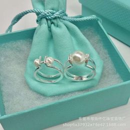 Rings Jewellery t Natural Light Pearl S925 Sterling Silver Ring Fashion SimpleG887