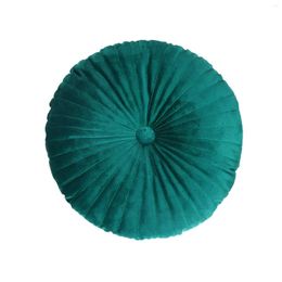 Pillow Bay Window Round Faux Velvet Pleated Couch Floor Filled Throw Seat Car Portable Pumpkin Shape Chair