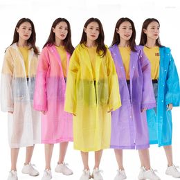 Raincoats Unisex Raincoat Thickened Waterproof Rain Coat Women Men Camping Rainwear Non-Disposable Eva Poncho