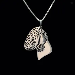 Pendant Necklaces Design Trendy Bedlington Terrier - Gold Silver Plated And Necklace Animal Fashion For Women Men