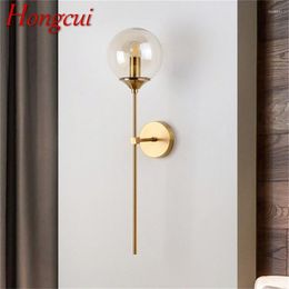 Wall Lamps Hongcui Nordic Round Sconces Lamp Modern Lighting Fixtures For Home Indoor Bed Room Decoration