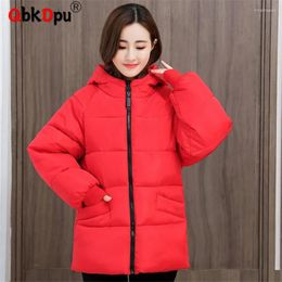 Women's Trench Coats Women Warm Thick Jackets Casual Loose Outwear Snow Fluffy Overcoat For 140kg Oversized 8xl Winter Hooded Mid-length