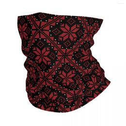 Scarves Jordanian Tatreez Bandana Neck Gaiter Printed Face Scarf Warm Balaclava Riding Unisex Adult Breathable