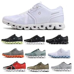 High quality Oncloud Mens Womens Running Shoes White Cloud 5 Onclouds Niagara Blue Eclipse Magnet Olive Reseda 2023 Man Woman Trainer Sneakers Size 5.5 - 11