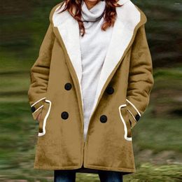 Women's Jackets Winter Coat For Women 2023 Warm Wool Lined Distress Jacket Hooded Faux Suede Puffy Vests Western