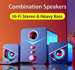 Portable Speakers Home Theatre System Caixa De Som PC Bass Subwoofer Bluetooth Speaker Computer Music Boombox Desktop Laptop Altav1404242