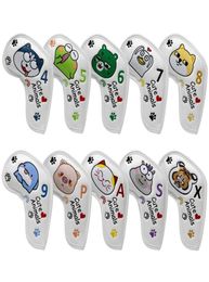 Cute Animal Design Golf Iron Head Covers Iron Headovers with White Colour and Long Neck 49 ASPX 10pcs 2206206434691