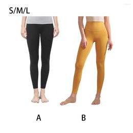 Active Pants Women High Waist Elastic Yoga Trousers Girls Jogging Cycling Workout Fitness Sports Breathable Ladies Clothing