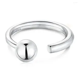 Cluster Rings S925 Sterling Silver Ring For Women's Design Sense Small And Ins Adjustable Opening Simple Personalised