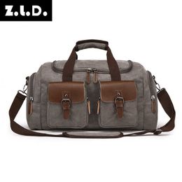 Style Travel Bag Canvas Handbag travel luggage bag men's bag One Shoulder Messenger Bag 230420