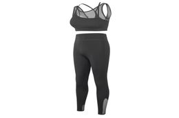 fu kit women workout sport bra black yoga suit Quick Dry Fitness Wear skin Grey Colour WT0086437844