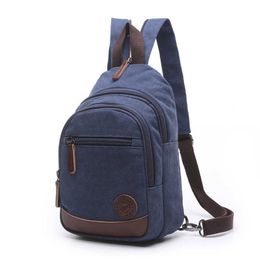 Mugu double shoulder canvas travel bag street fashion trend large capacity outdoor men's and women's oblique backpack 230420