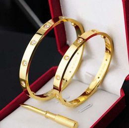 Designer Jewelry Classic Bangles Gold Bracelet For Women Men Fashion Wristband Wedding charm Bangle Silver Rose Thanksgiving Day Mens Bracelet Bangle Gift