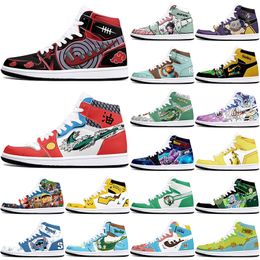 DIY classics new Customised basketball shoes 1s sports outdoor for men women antiskid anime comfortable Versatile fashion figure sneakers 36-48 520919